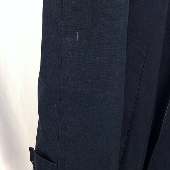 Vintage London Fog Maincoats Fully Lined Trench Coat Mens 38 Short Blue Fleece - Picture 7 of 12